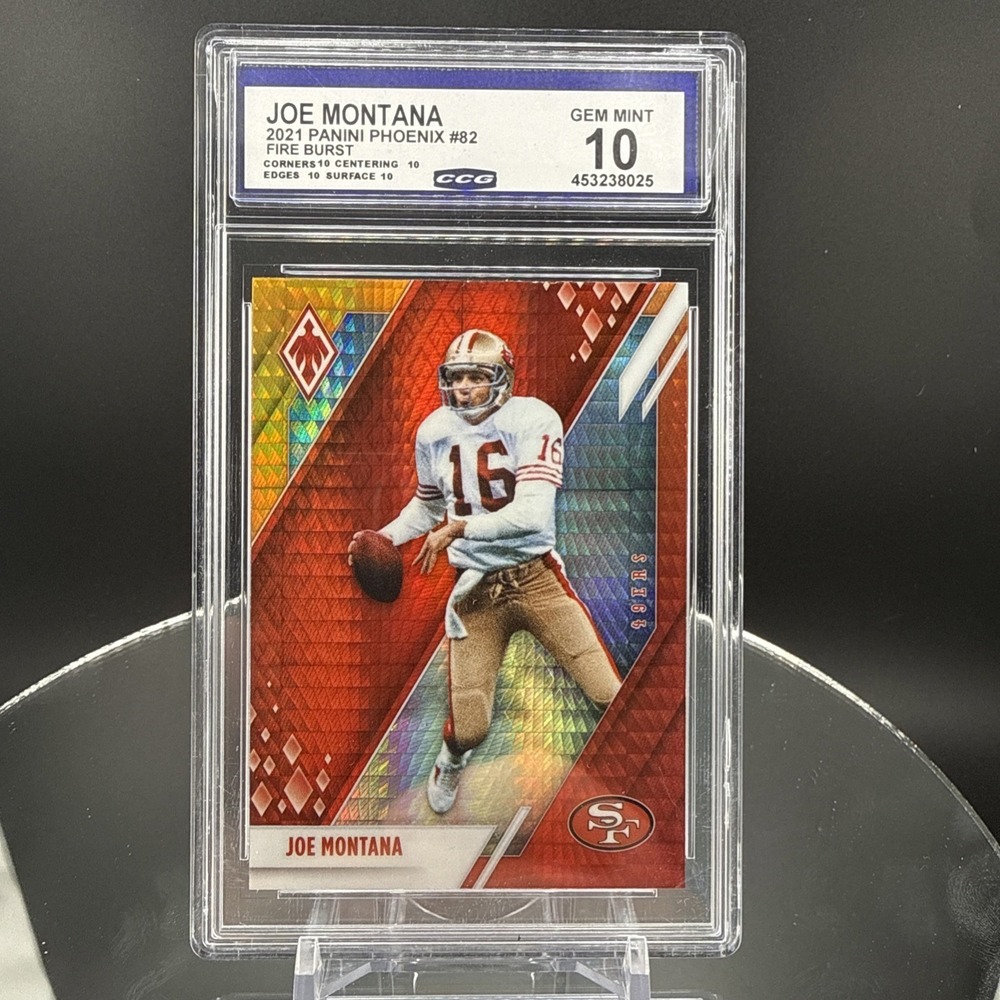 2021 PANINI PHOENIX FIRE BURST #82 JOE MONTANA CCG10